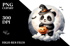 Digital Painting Panda on a Cloud PNG Product Image 2