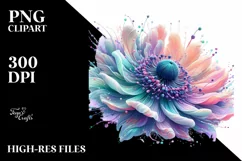 Detailed Vibrant Shiny Anemone Transparent PNG Product Image 3