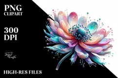 Detailed Vibrant Shiny Anemone Transparent PNG Product Image 1