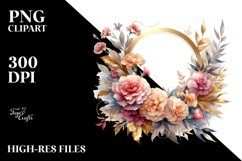 Colorful Carnation Frame Clipart Product Image 3