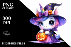 Baby Unicorn Halloween PNG Product Image 2