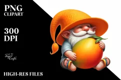 Digital Painting Pastel Gnome Beach Wear | Clipart Product Image 3