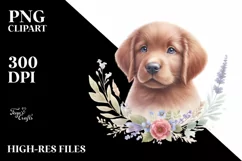 Cute Pet Chesapeake Bay Retriever Watercolor | Sublimation Product Image 1
