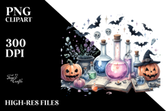 Retro HALOWEEN MAGIC POTION PNG Product Image 2