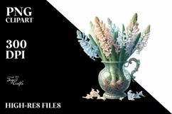 Artistic Hyacinth Watercolor | Sublimation Clipart Product Image 3