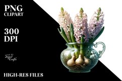 Artistic Hyacinth Watercolor | Sublimation Clipart Product Image 3