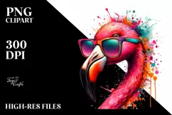 Artistic Flamingo Sunglasses | Quirky and Colorful Product Image 1