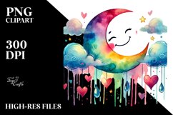 Washed Half Moon PNG Product Image 2