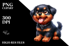 Happy Baby Rottweiler.png Product Image 2