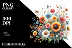 Bright Sunflower, High-Res PNG Product Image 2