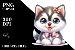 Baby Siberian Husky, PNG Product Image 2
