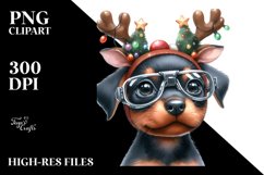 Enthusiastic Doberman Pinscher PNG Product Image 3