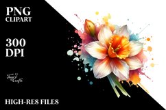 Colorful Shiny Narcissus Clipart Product Image 3