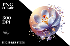 Glossy Crocus in Material, PNG Product Image 2