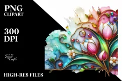 Watercolor Luxury Flower Splash Clipart Product Image 3