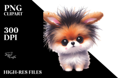 Expressive Pomeranian Watercolor Product Image 2