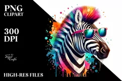 Colorful Zebra Sunglasses | Quirky and Colorful Product Image 1