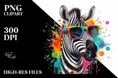 Colorful Zebra Sunglasses | Quirky and Colorful Product Image 1