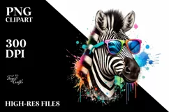 Colorful Zebra Sunglasses | Quirky and Colorful Product Image 1