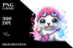 Cute Baby Seal Rocker PNG Product Image 2