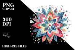 Colorful Whimsical Star PNG Product Image 2