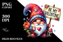 Valentine Gnome PNG Product Image 2