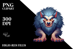 Funny Werewolf, Quirky PNG Product Image 2