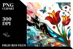Watercolor Luxury Flower Splash Clipart Product Image 3
