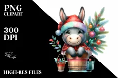 Whimsical Donkey Illustration, Transparent PNG Product Image 2