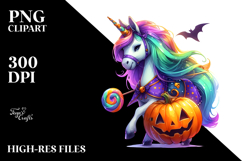 Unicorn Halloween PNG Product Image 2