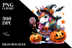 Unicorn Halloween PNG Product Image 2
