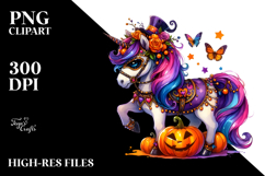Unicorn Halloween PNG Product Image 2