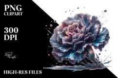 Abstract Shiny Carnation Metallic | Sublimation Clipart Product Image 3