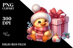 Digital Painting Cute Baby Duck PNG Product Image 2