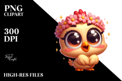 Cartoony Cartoon Chicken PNG Product Image 2