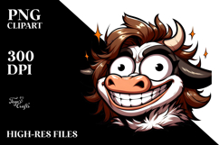 Sassy Cow with Smirk PNG Product Image 2