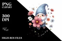 Cute Gnome Cosmos Air Hippo | Sublimation | Clipart Product Image 3