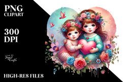 Colorful Baby Hearts PNG Product Image 2