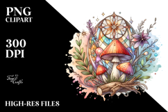 Magical Wooden Mushroom Fantasy PNG Product Image 2