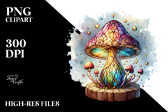 Magical Wooden Mushroom Fantasy PNG Product Image 2