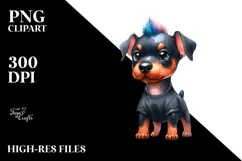 Enthusiastic Baby Doberman Pinscher.png Product Image 2