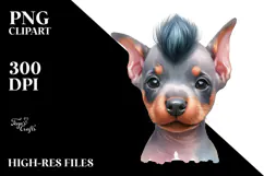 Enthusiastic Baby Doberman Pinscher.png Product Image 2