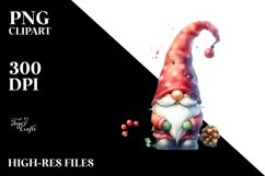 Washed Vibrant Christmas Gnome PNG Product Image 3