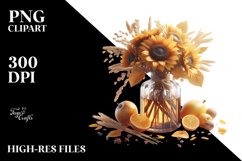 Glossy Sunflower Filled Bottle Product Image 3
