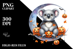 Koala on Halloween Night, Transparent PNG Product Image 2