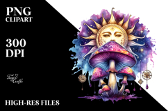 Magical Celestial Mushroom PNG Product Image 2