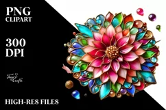 Watercolor Luxury Flower Splash Clipart Product Image 1