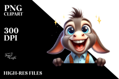 Exciting Donkey, Whimsical PNG Product Image 2