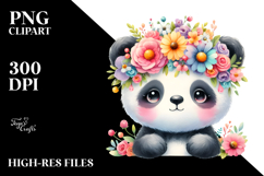 Panda Pastel Flower Crown Product Image 2