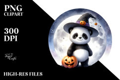 Cute Halloween Baby Panda PNG Product Image 2